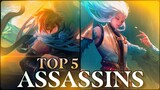 Top 5 Best Assassins In The Current Meta | Honor of Kings | HoK