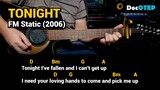 Tonight - FM Static (2006) Easy Guitar Chords Tutorial with Lyrics
