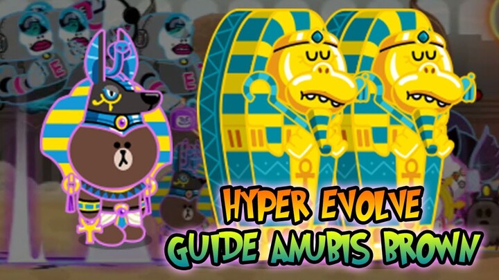 GUIDE ANUBIS BROWN HYPER EVOLVE!! 🔥🔥 LINE RANGERS (INDONESIA): 8☆ Guide Anubis Brown Lvl. 140