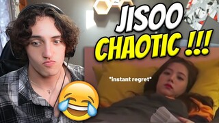 Jisoo being a chaotic crackhead !!! (funniest moments) - REACTION 😂