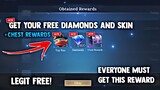 NEW! HOW TO GET FREE 5K DIAMONDS AND RANDOM SKIN + CHEST REWARDS! LEGIT! | MOBILE LEGENDS 2023