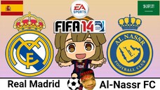 FIFA 14 | Real Madrid VS Al-Nassr FC (Ronaldo fights his future team)