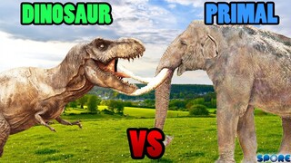 T-Rex vs Steppe Mammoth | SPORE