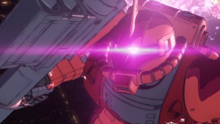 The short but brilliant red star trail left in the galaxy, the hero is also the sinner MS-06F Zaku l