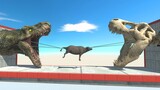 T-rex vs Skeleton - Animal Revolt Battle Simulator