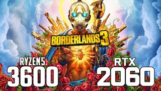 Borderlands 3 on Ryzen 5 3600 + RTX 2060 1080p, 1440p benchmarks!