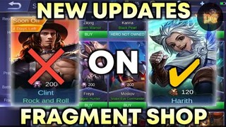 NEW UPDATES ON FRAGMENT SHOP | Mobile Legends: Bang Bang!