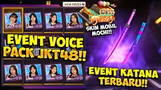EVENT VOICE PACK JKT48 PERMANEN !! Bocoran Skin Katana Ungu Terbaru & Bonus Top Up Terbaru 27 April