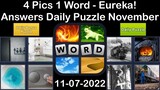 4 Pics 1 Word - Eureka! - 07 November 2022 - Answer Daily Puzzle + Bonus Puzzle