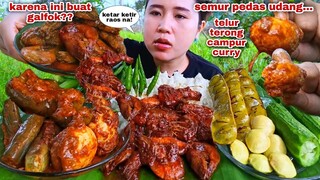 NGEUNAH BENER❗ SEMUR UDANG TELUR TERONG CURRY PEDAS LALAPAN JENGKOL MENTAH PETE GORENG RAWIT UTUH