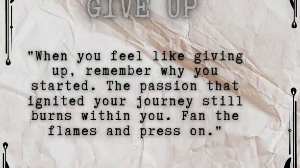 Never Give Up