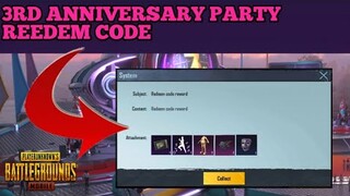 3rd Anniversary Reedem Codes PUBG KR & Global | Free Emotes, Mask & Supply Crate PUBG Mobile Korea