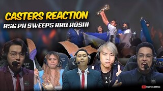 CASTERS REACTION ON RSG PH SWEEPING RRQ HOSHI in MSC 2022 Grand Finals