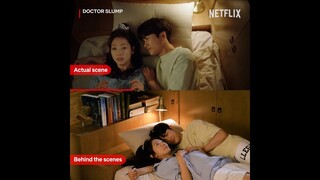 Never as romantic as it seems in the outtakes #DoctorSlump #ParkHyungsik #ParkShinhye #Netflix