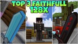 Top 3 Faithfull Realistic For MCPE 2021 | no LAGH | TEXTURE PACK