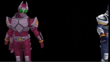 (MMD) Kamen Rider Blade and Garren Bad Apple