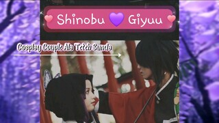 Cosplay Shinobu 💜 Giyuu Ala Teteh Sunda !!! 😍♥️