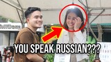Russian girl's Reaction when Filipino guy talked in Russian 🇷🇺