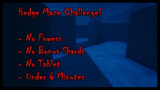 Dark Deception - Hedge Maze Challenge! (No Powers, No Bonus Shards, No Tablet)