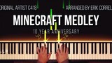 [ดนตรี] เพลงธีมไมน์คราฟต์-C418 บรรเลงเปียโน
