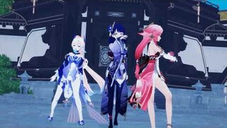 [Genshin Impact MMD Koikatsu 4K] Tougen Renka baal , kokomi and yae