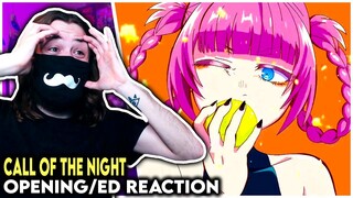 Call of The Night (Yofukashi no Uta) - OPENING + ED REACTION & REVIEW (Anime Opening Reaction)