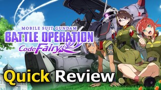 Mobile Suit Gundam Battle Operation Code Fairy (Quick Review) [PS5]