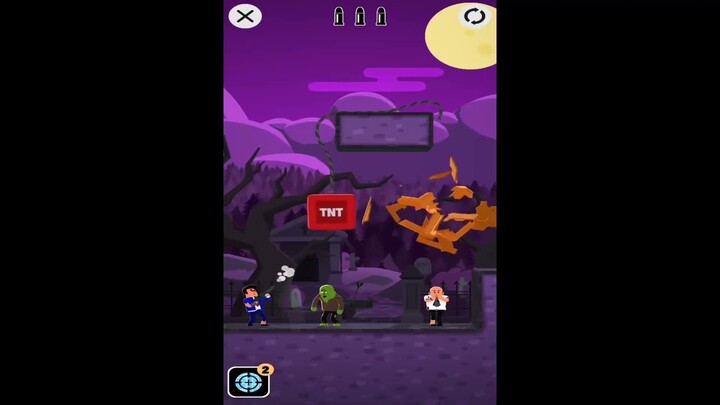 MR BULLET 3D Chapter 3 ZOMBIE LAND Level 41-50. 3 Stars Walkthrough