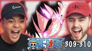 LUFFY DEFEATS LUCCI!! GOING MERRY RETURNS!? - One Piece Episode 309 & 310 REACTION + REVIEW!