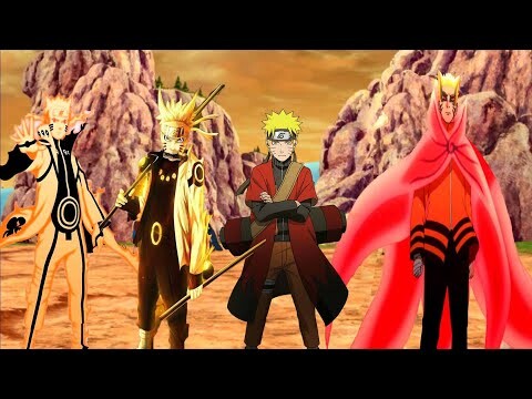 Naruto All  9 Transformations in 9 Minutes 1999 - 2021 4K HD