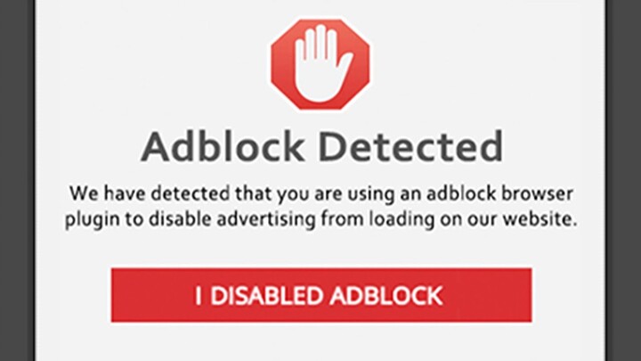 When a Website notices your Ad Blocker...