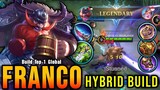 100% Deadly Hook Franco with Hybrid Build - Build Top 1 Global Franco ~ MLBB