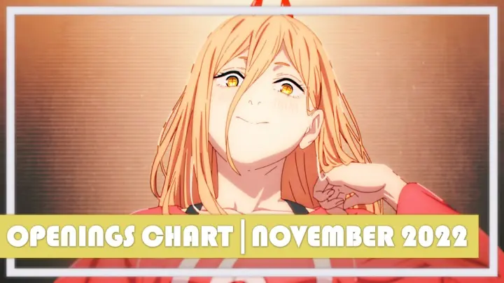 Top Anime Openings Chart | November 2022