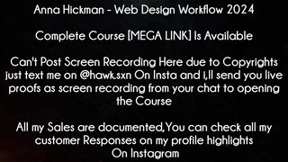 Anna Hickman Course Web Design Workflow 2024 download