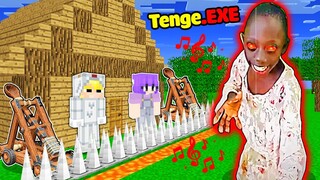 TÔ GÀ THỬ THÁCH 24H XÂY NHÀ AN TOÀN CHỐNG TENGE.EXE SIÊU ĐÁNG SỢ TRONG MINECRAFT