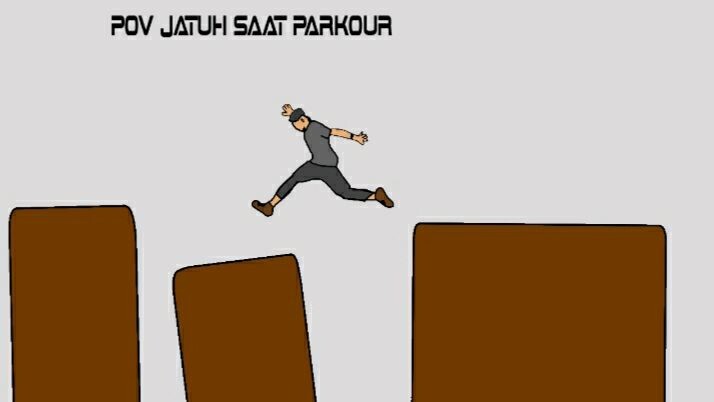 jatuh saat parkour