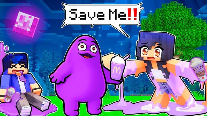 APHMAU WAS CAPTURED BY GRIMACE SHAKE - Minecraft 360° !