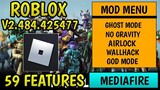 Roblox Mod Menu V2.484.425477 With 59 Features Updated!!!🔥🔥With New Features And More!!!🔥🔥