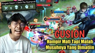 Gusion Nge Prank Mau Mati Ternyata Pas Ngamuk Malah Musuhnya Yang Mati - MOBILE LEGENDS