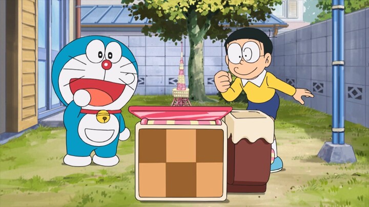 โดเรมอน : เสืออ้วนทำลายเมืองช็อกโกแลต โนบิตะกับซึเนโอะทะเลาะกันในวันวาเลนไทน์