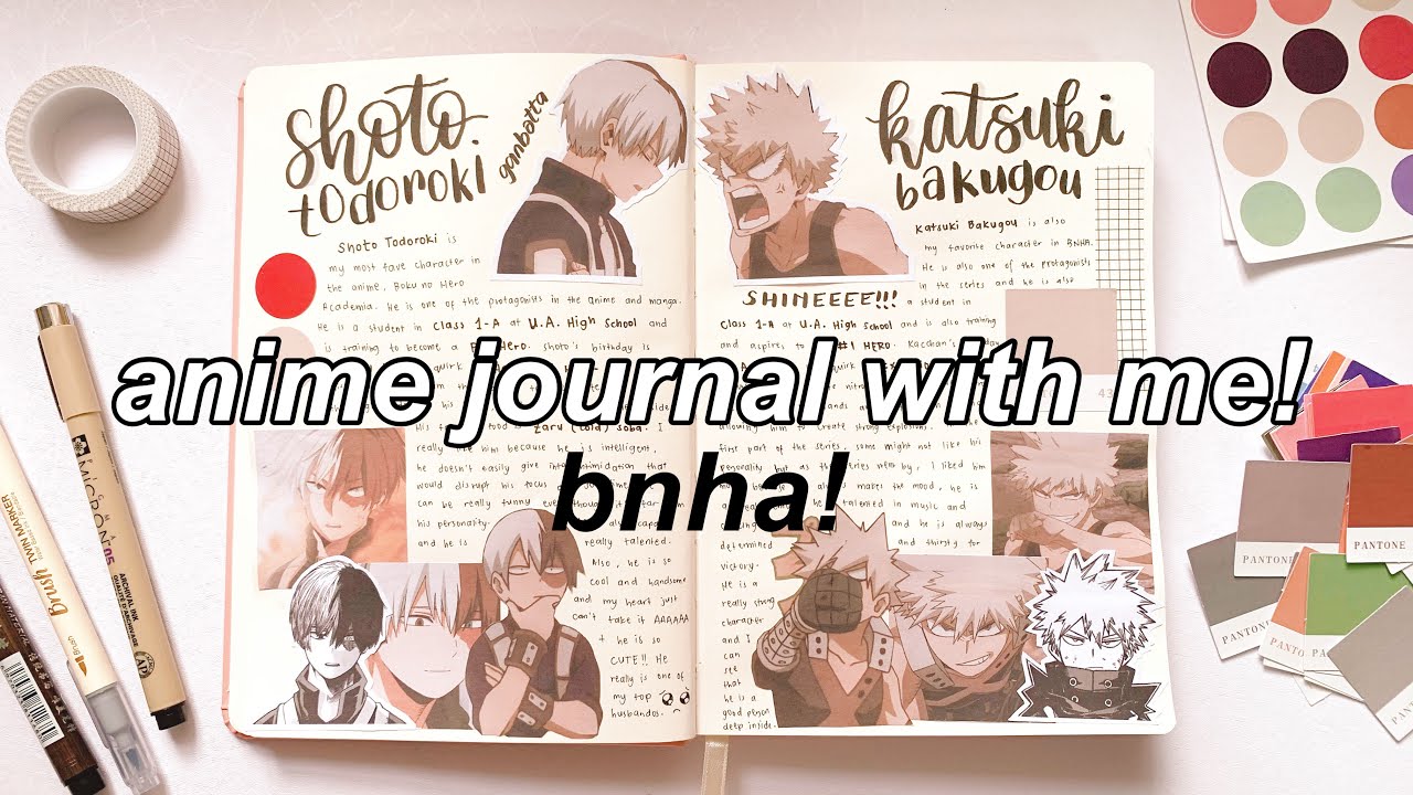 anime journal with me!! ( boku no hero academia ) 💥 - Bilibili