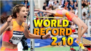 Yaroslava Mahuchikh 2.10M High jump Breaks 36 years old World Record 💪ヤロスラヴァ・マヌチク - ярослава манучих