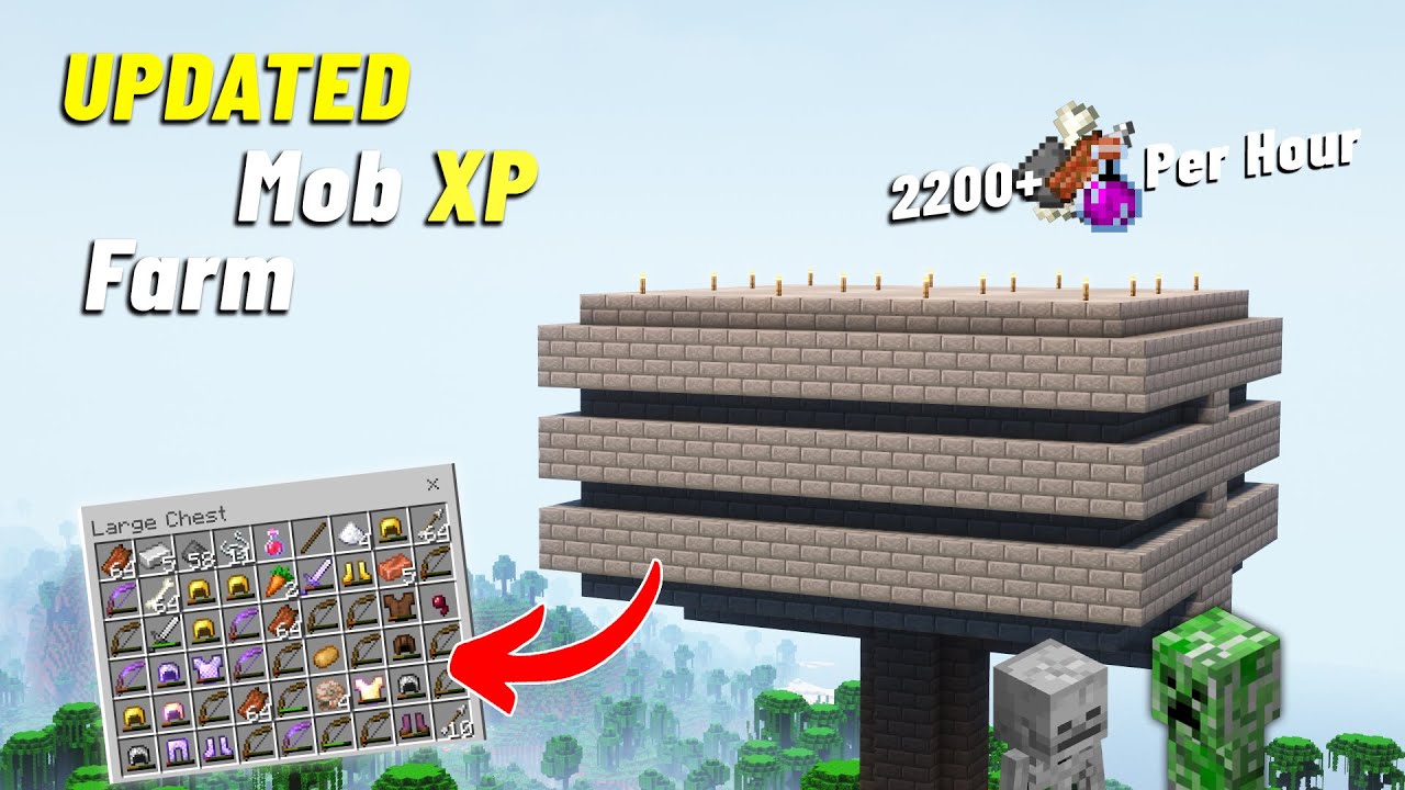 BEST Enderman Xp Farm Tutorial For Minecraft 1.19! - Super Fast XP