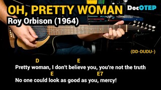 Oh, Pretty Woman - Roy Orbison (1964) Easy Guitar Chords Tutorial with Lyrics Part 2 SHORTS REELS