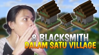 GILA SEED MCPE SATU INI !!! ADA 8 BLACKSMITH DALAM 1 VILLAGE...😭