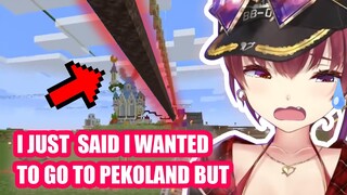 Marine Tells Pekora How AKUKIN Kensetsu Crushed her Dreams  【Hololive Eng Sub】