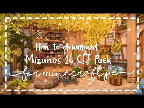 ✨How to download Mizunos 16 CIT Pack for MCPE 🦋 //Full Tutorial// The girl miner