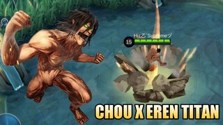 SCRIPT SKIN CHOU X EREN TITAN FULL EFFECTS NO PASSWORD - MOBILE LEGENDS