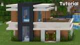 Minecraft Tutorial: How to Build a Modern Underground House - Easy #4