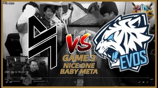 GINAMITAN NG NICE ONE BABY! | BLACKLIST INTERNATIONAL VS. EVOS LEGENDS | MSC GAME 3 REACTION